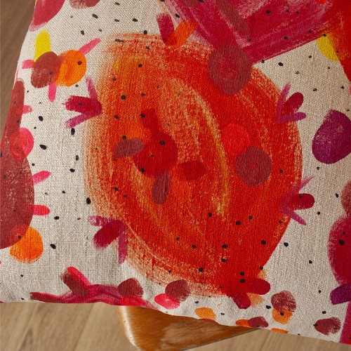 Détail de la housse de coussin Makira